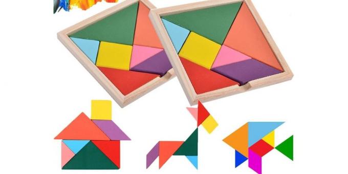Opettavaisia ​​pelejä 6aastased: tangram