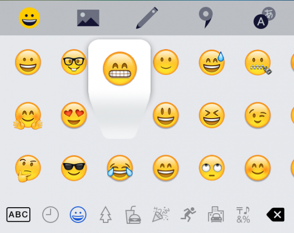 "Yandex. Näppäimistö ": Emoji
