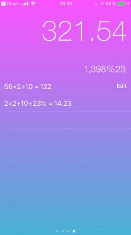 Konfigurointi iPhone: Numeerinen lasketa