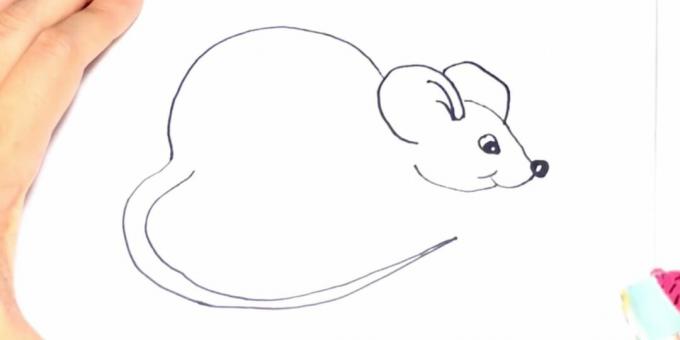 Kuinka piirtää rotta: lisää häntä
