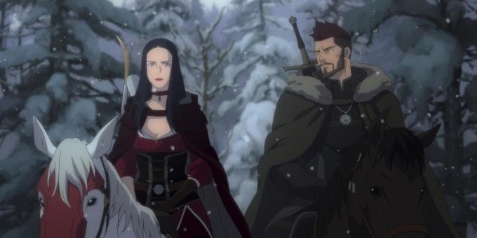 Kehys animesta " The Witcher: Nightmare of the Wolf"