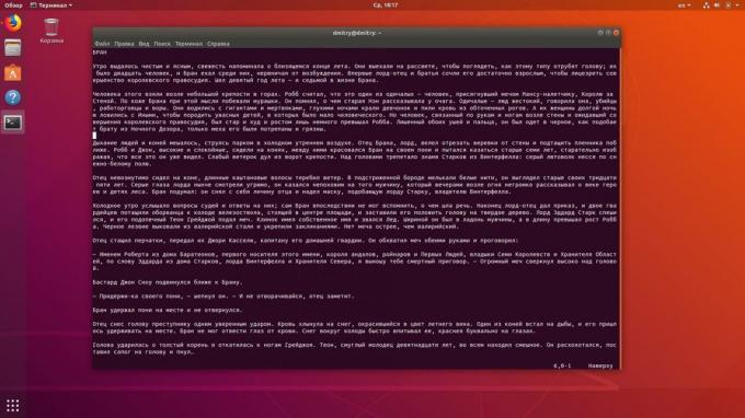  Linux Terminal avulla tulostaa tekstejä