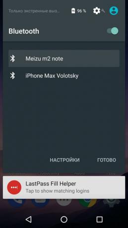 Miten jakaa internet puhelimesta Android: Connecting Nexus 5 Meizu M2 Huomautus Bluetooth