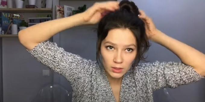 Naisten kampaukset pyöreille kasvoille: kiinnitä hiuksesi joustavalla nauhalla